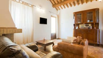 TV, caminetto