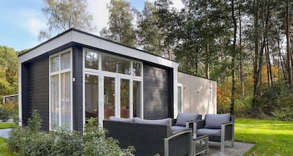 Chalet au bord de la forĂȘt, design moderne