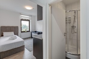 Shower, hair dryer