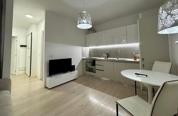 Apartment, 1 Bedroom, Smoking, Balcony | Living room - A&X Lovely and Central Apartment - 24H Self Check-in (Tirana)