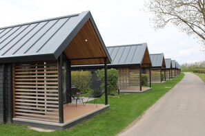 Terrace/patio - Chalet in Netherlands with Dual Terraces (Lathum)