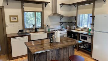 Microondas, horno, parrilla de estufa y lavavajillas