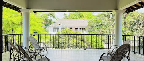 Blick vom Balkon