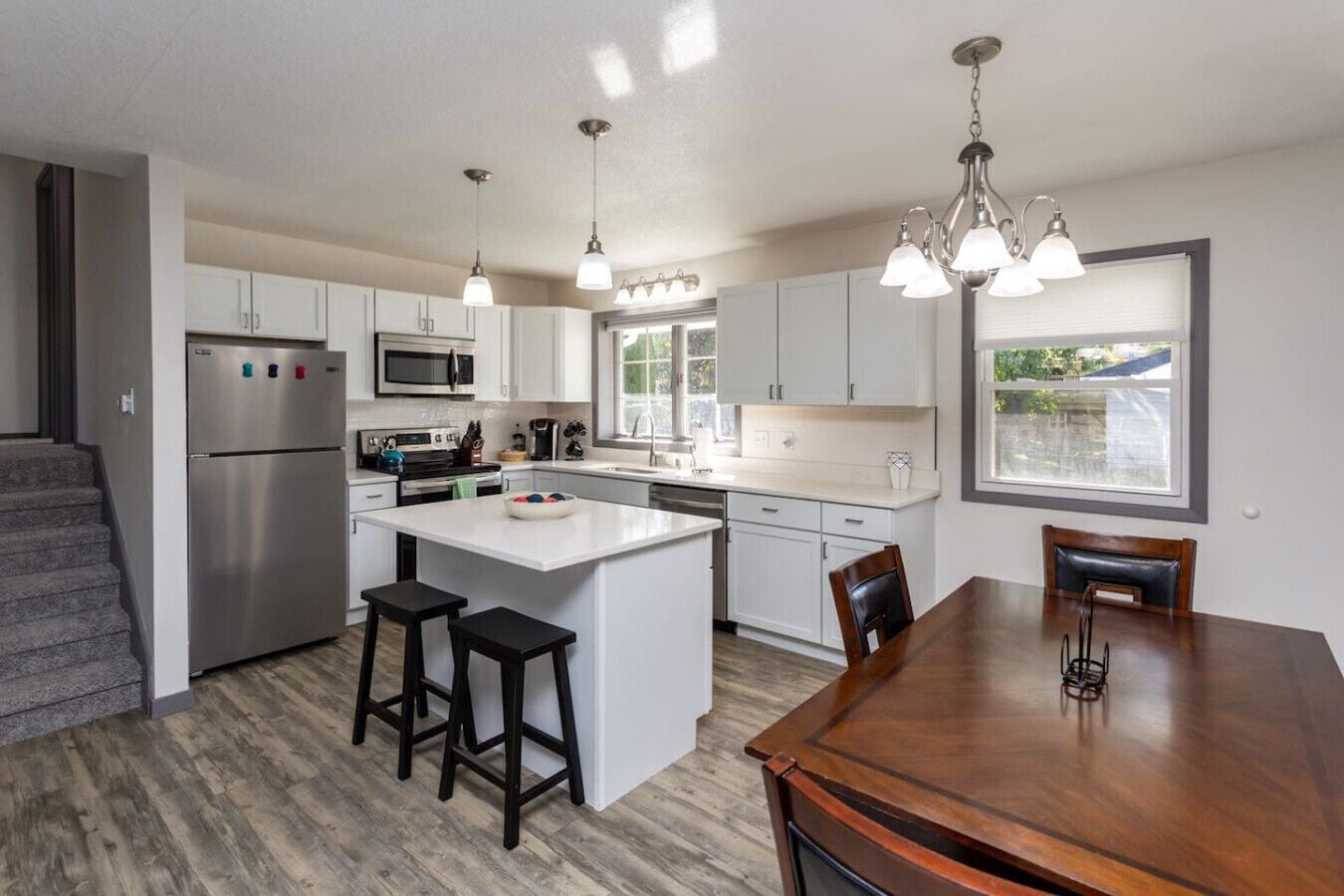 Microwave, oven, stovetop, dishwasher