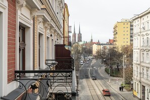 Blick vom Balkon