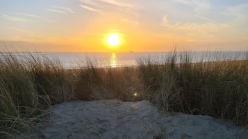 Vlak bij het strand