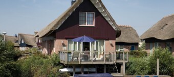 Villa with terrace on the water in Friesland