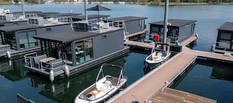 Hausboot Mookerplas mit Aussicht