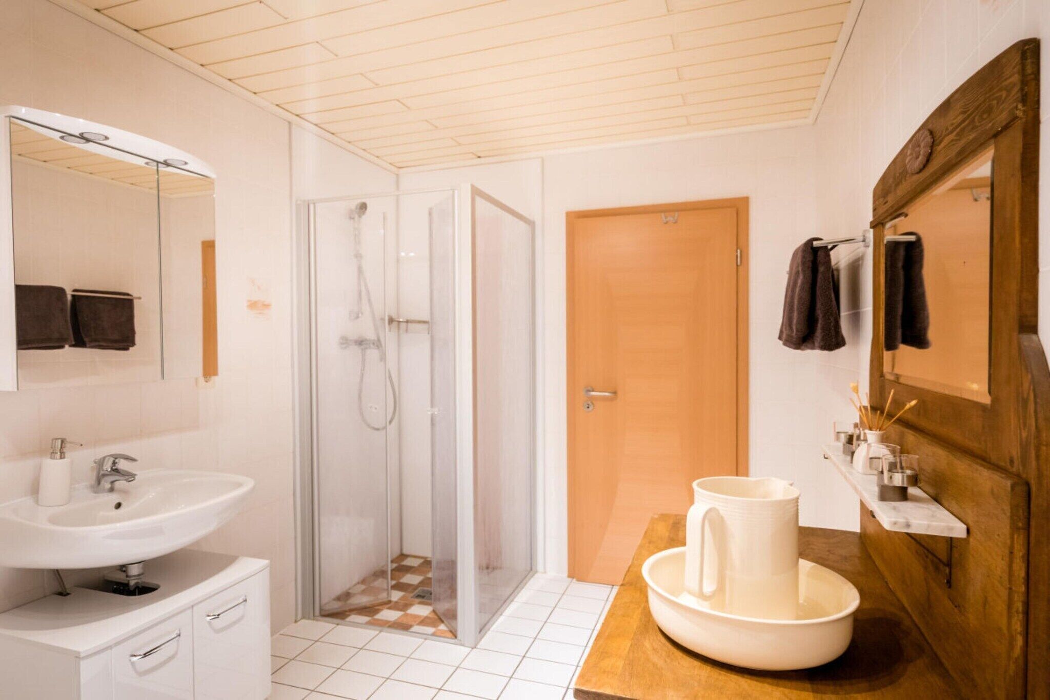 Shower, hair dryer