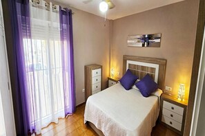 2 bedrooms, iron/ironing board, free WiFi, bed sheets