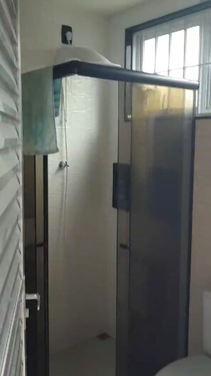 Hair dryer, soap, toilet paper