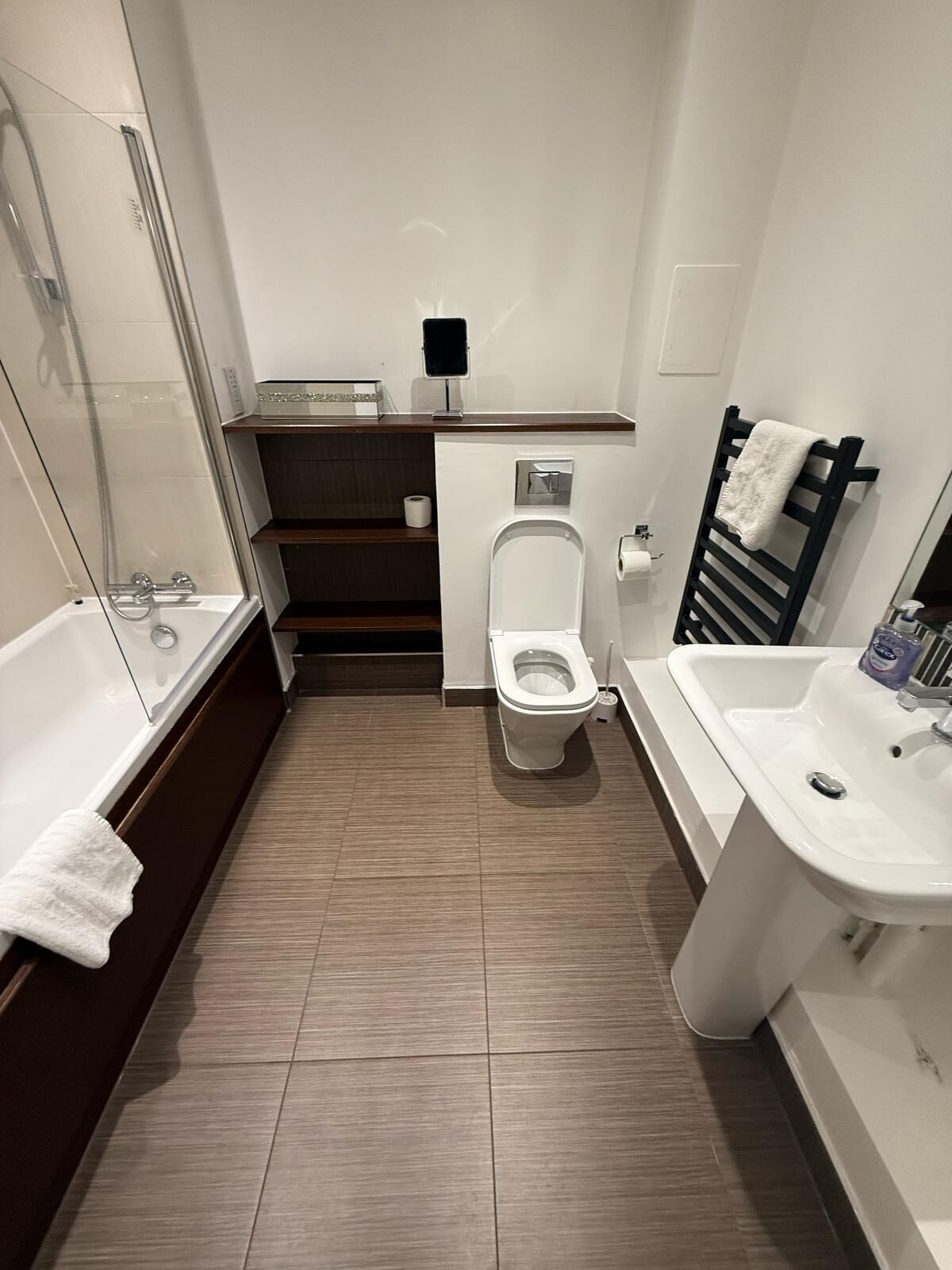 Hair dryer, towels