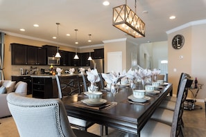 Dining - Beautiful South Facing Lake View 8BR/6BA, Custom Furniture (Kissimmee)