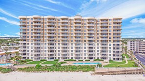 Exterior - Oceanfront | Heated Indoor/Outdoor Pool-St. Maarten #806 (Daytona Beach Shores)