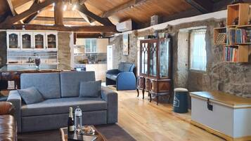 TV, fireplace, DVD player