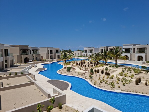 Pool - Bright Studio with Pool View Balcony (Salalah)