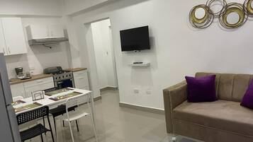 Perhehuoneisto, kaupunkinäköala | Yksityinen keittiö