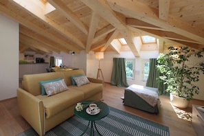 Studio Deluxe, vue montagne