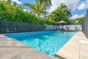 Outdoor pool, a heated pool - 5 BDR, 9 beds, Sleeps 12, Luxury Oasis Pool, 6 miles to beach (Miami)