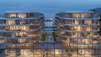 Fassade der Unterkunft â Abend/Nacht