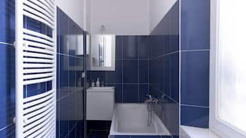 Suihku, hiustenkuivaaja, pyyhkeet