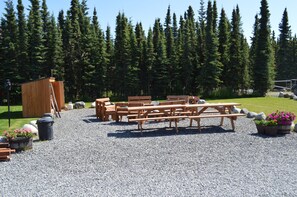 Outdoor dining - Alaska Red Fish Lodge Furnished 2 Bedroom Cabin #2 (Sterling)