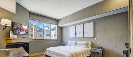 1 غرفة نوم ومكتب ومكواة/لوح كي وواي فاي