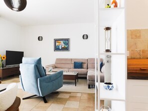 Comfort-villa - terrasse - havudsigt | Opholdsområde