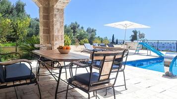 Comfort Villa, Patio, Sea View | Terrace/patio