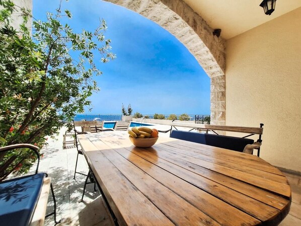 Comfort Villa, Patio, Sea View | Terrace/patio - Connected Villas with Sea View (Petrovac)