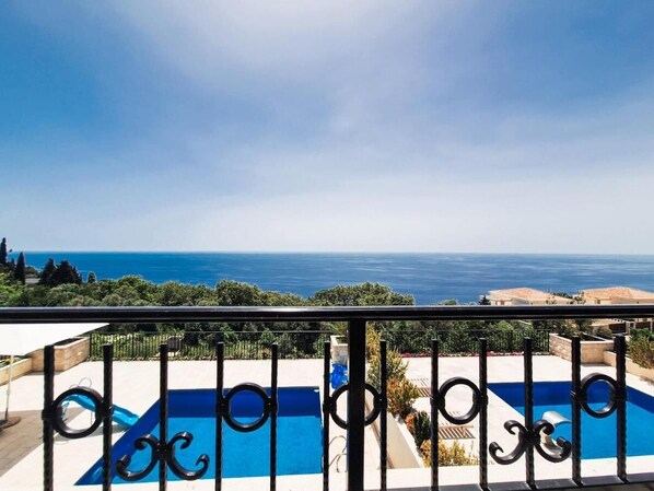 Comfort Villa, Patio, Sea View | Balcony view