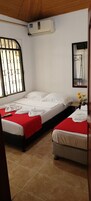 Comfort Triple Room, Courtyard View | Free WiFi, bed sheets