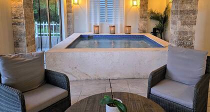 Steps from Black Sand Beach 4-bedroom house in delightful Maunabo with AC, WiFi