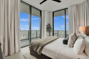 디럭스 아파트, 바다 전망 | 암막 커튼, 다리미/다리미판, 무료 WiFi, 침대 시트