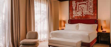 Down comforters, minibar, in-room safe, desk