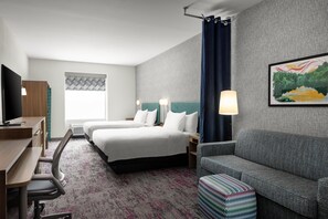 開放式套房, 2 張加大雙人床 | 起居區