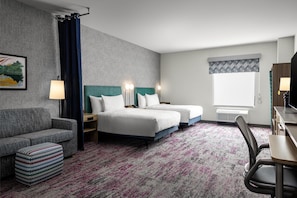 Room, 2 Queen Beds, Accessible (Mobility & Hearing) | Living area
