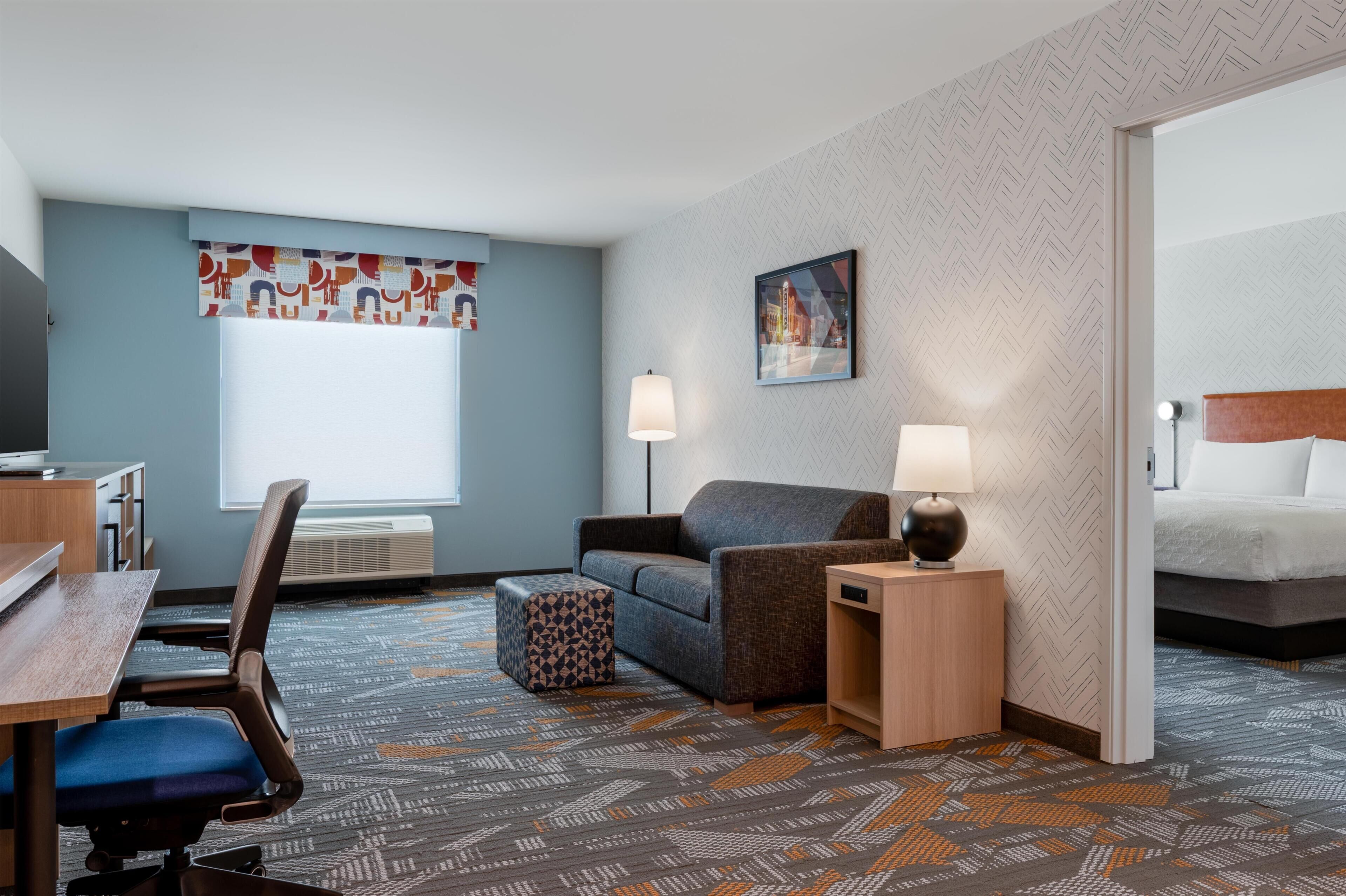50-inch Smart TV with cable channels, offices
