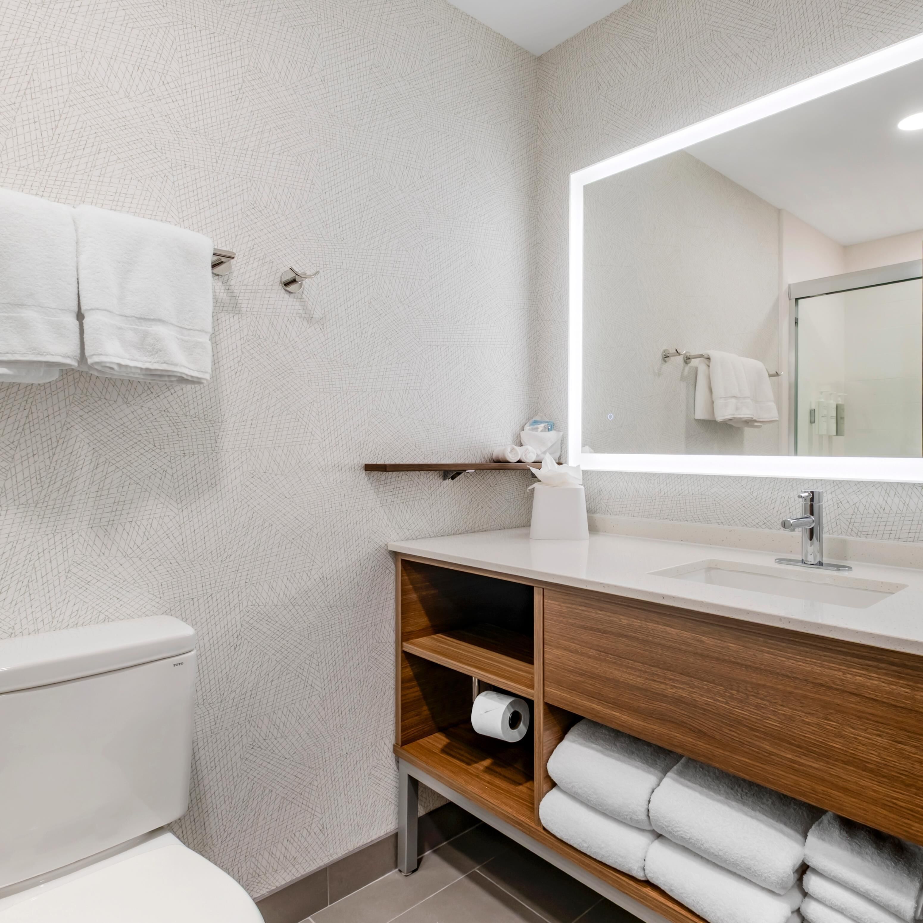 Free toiletries, hair dryer