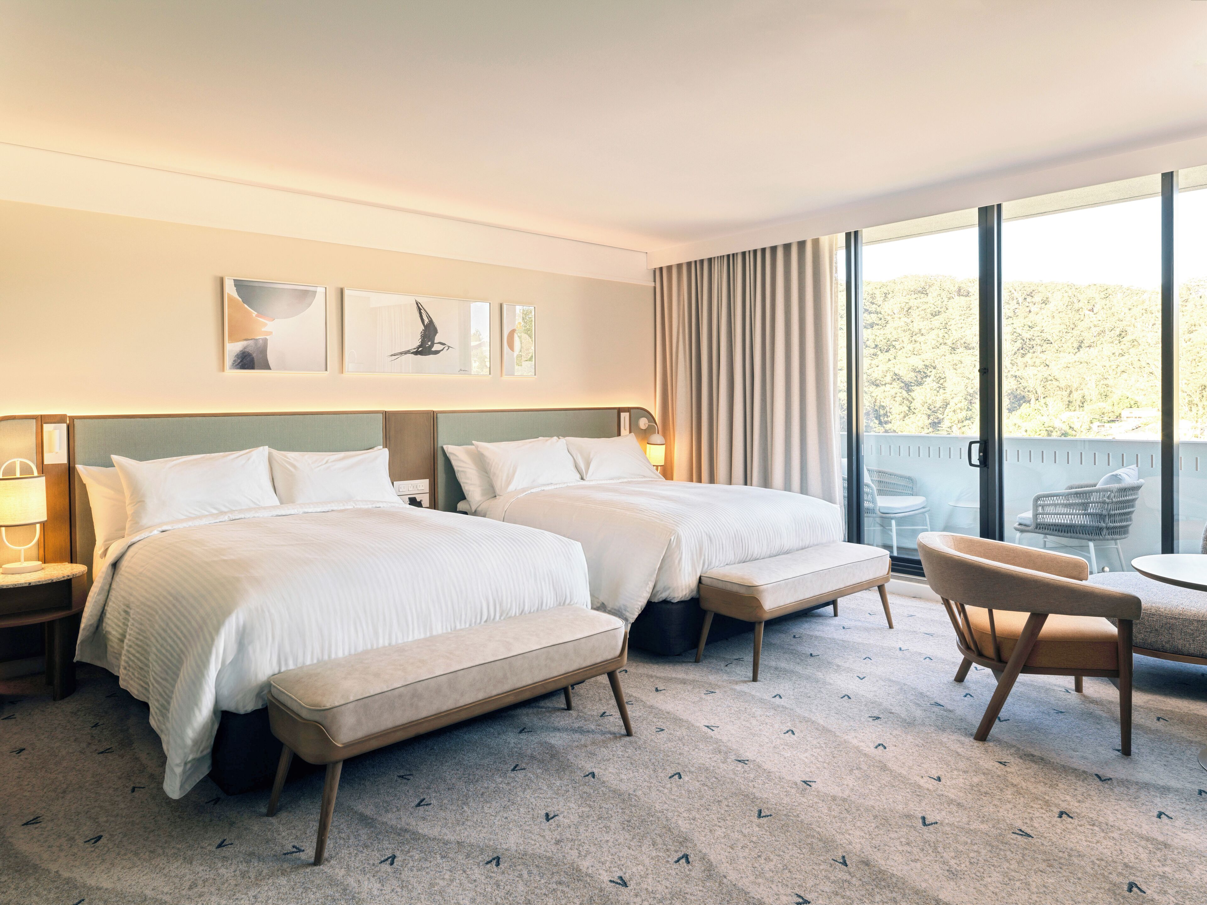 Premium Room, 2 Queen Beds, Balcony | Minibar, in-room safe, blackout drapes, soundproofing