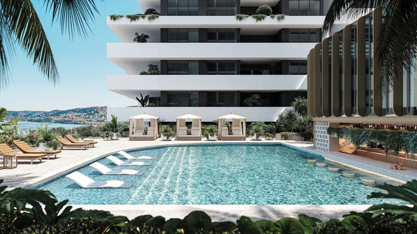 Seasonal outdoor pool