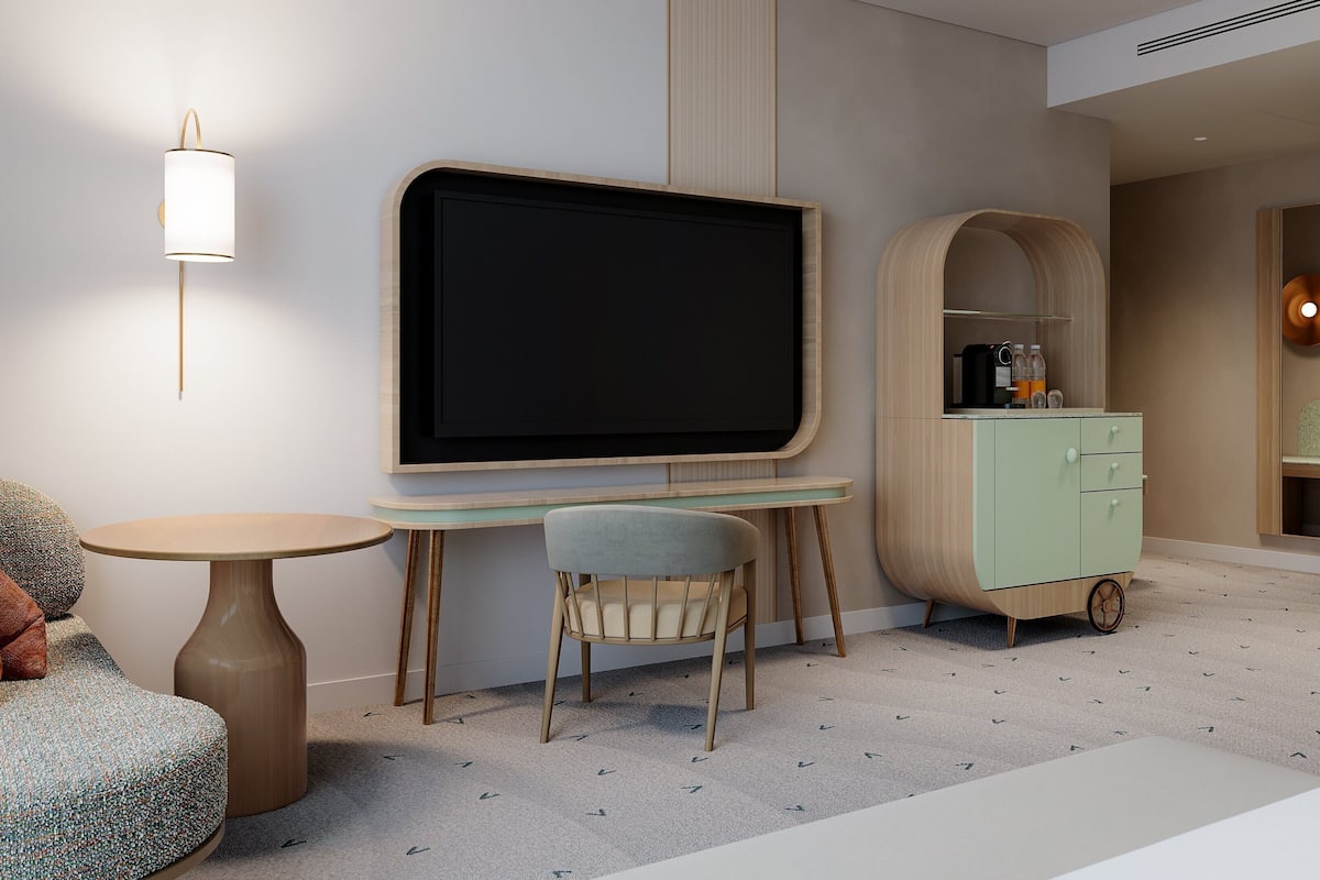 Minibar, in-room safe, blackout drapes, soundproofing