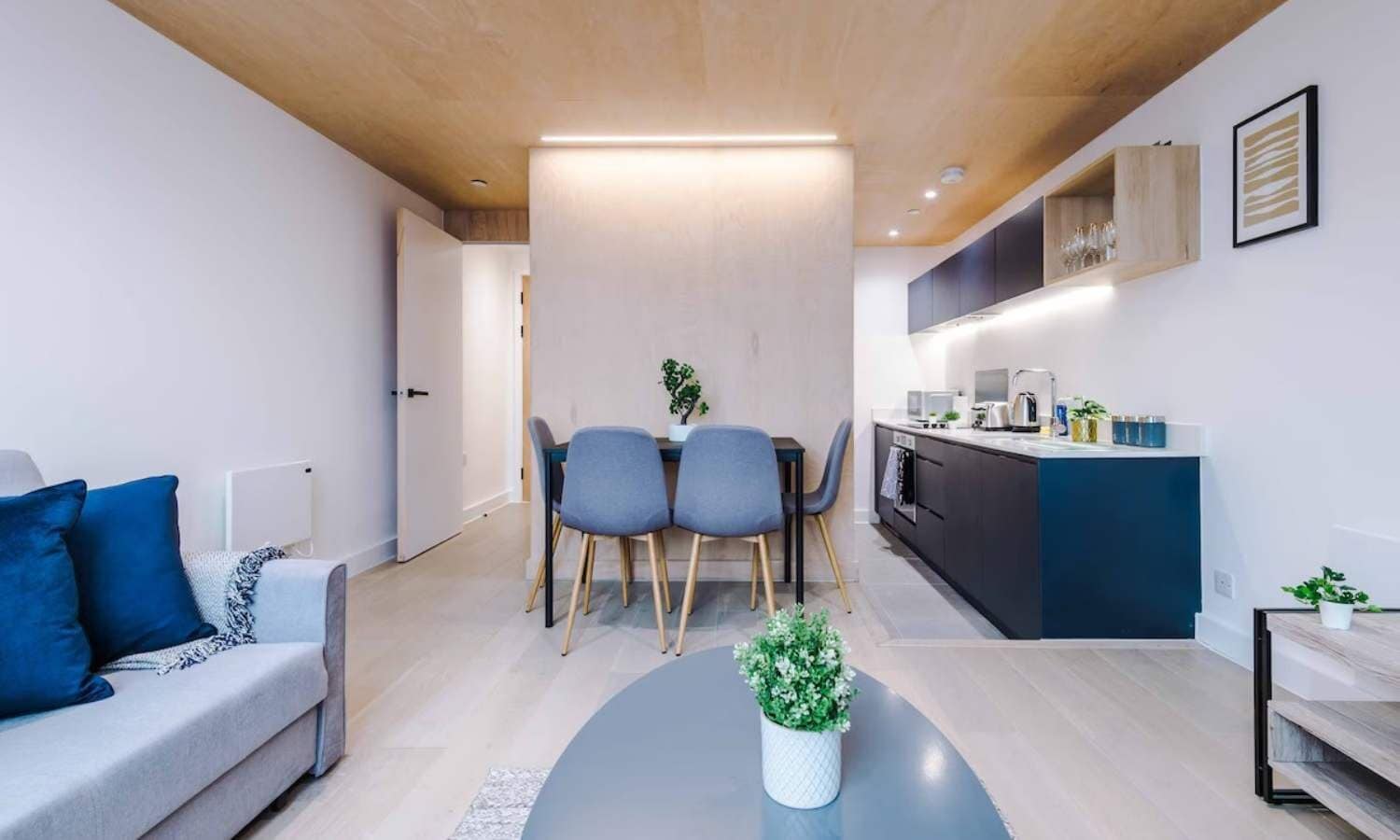 A stylish dining room perfect for meals, gatherings, and memorable moments