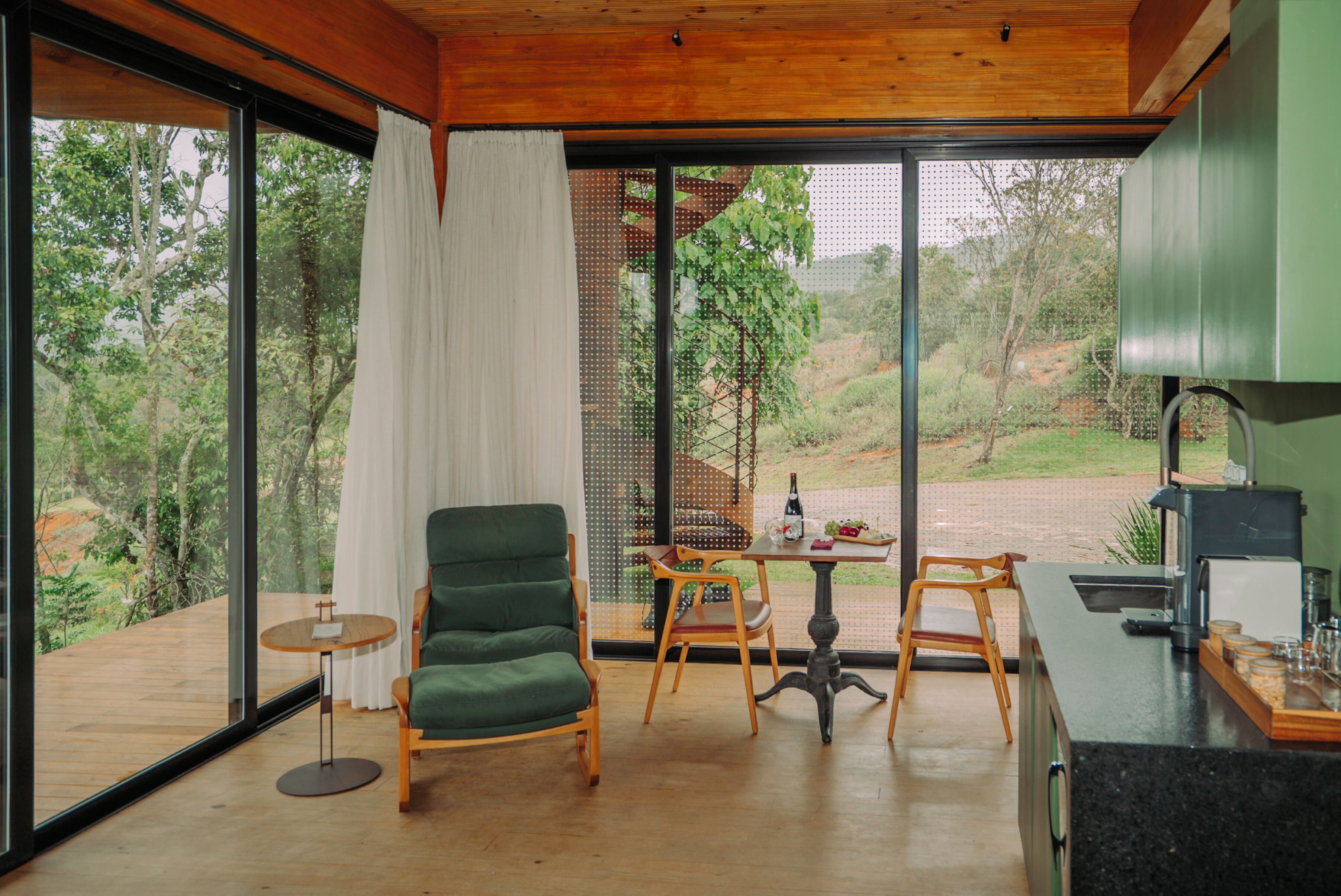 Casa superluxo, banheira, vista para a montanha | Cozinha privada
