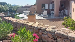 Terrace/patio - Air-conditioned mini-villa 3★ Residence with swimming pool - Lecci Near Porto Vecchio (Lecci)