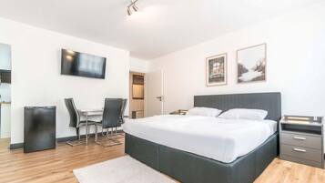 1 bedroom, premium bedding, down duvets, memory-foam beds