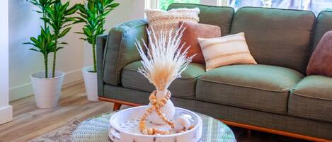 TV, fireplace, video games, stereo