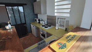 Kaffetrakter/tekoker, kjøleskap, mikrobølgeovn og ovn