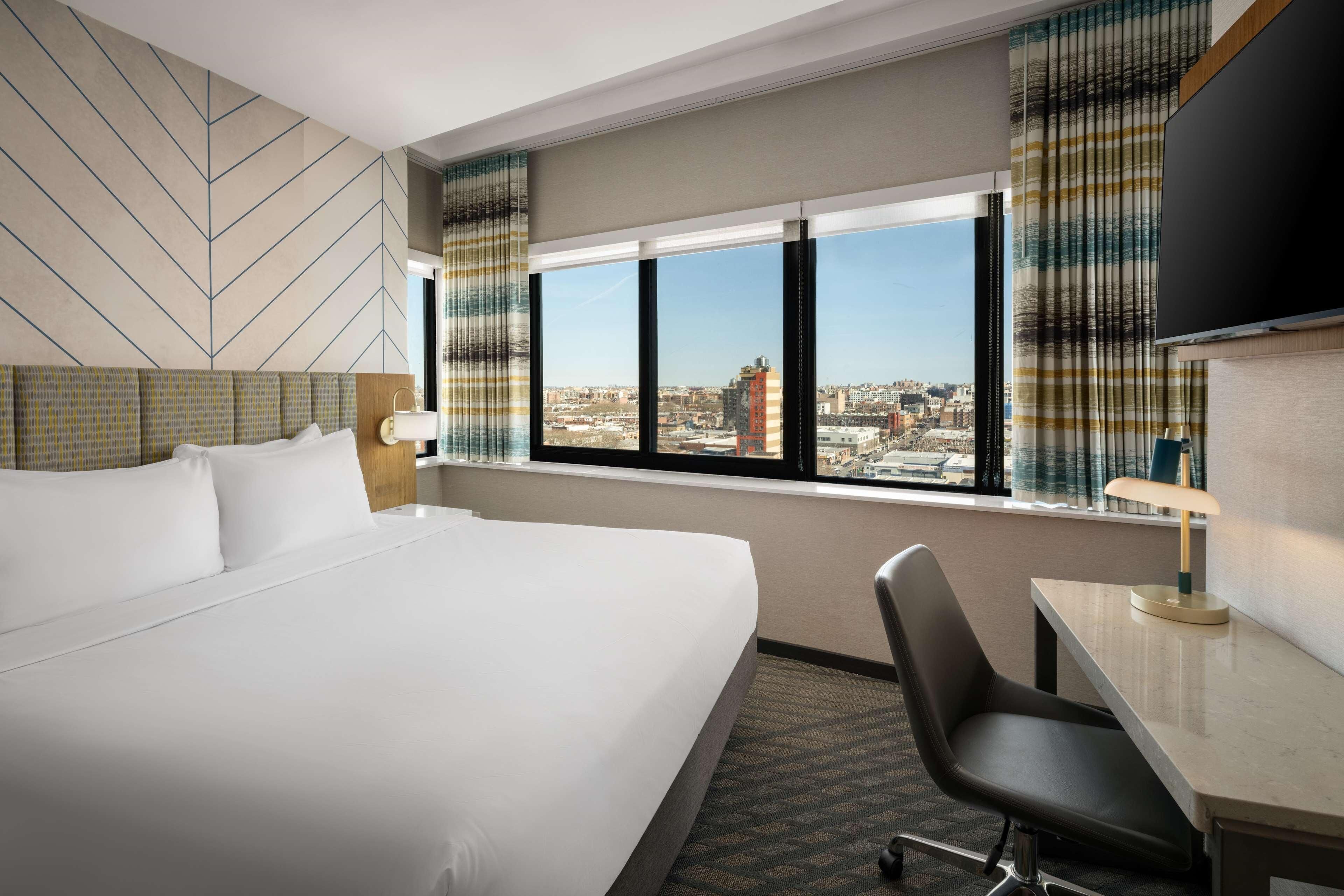 In-room safe, desk, laptop workspace, blackout drapes