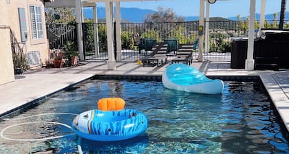 New Hilltop Private Estate W/ Views, Pool, Hot Tub, Mini Golf & More!